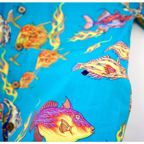 Classic Aloha Hawaiian Summer Shirt Mens Large - Picture 5 of 6